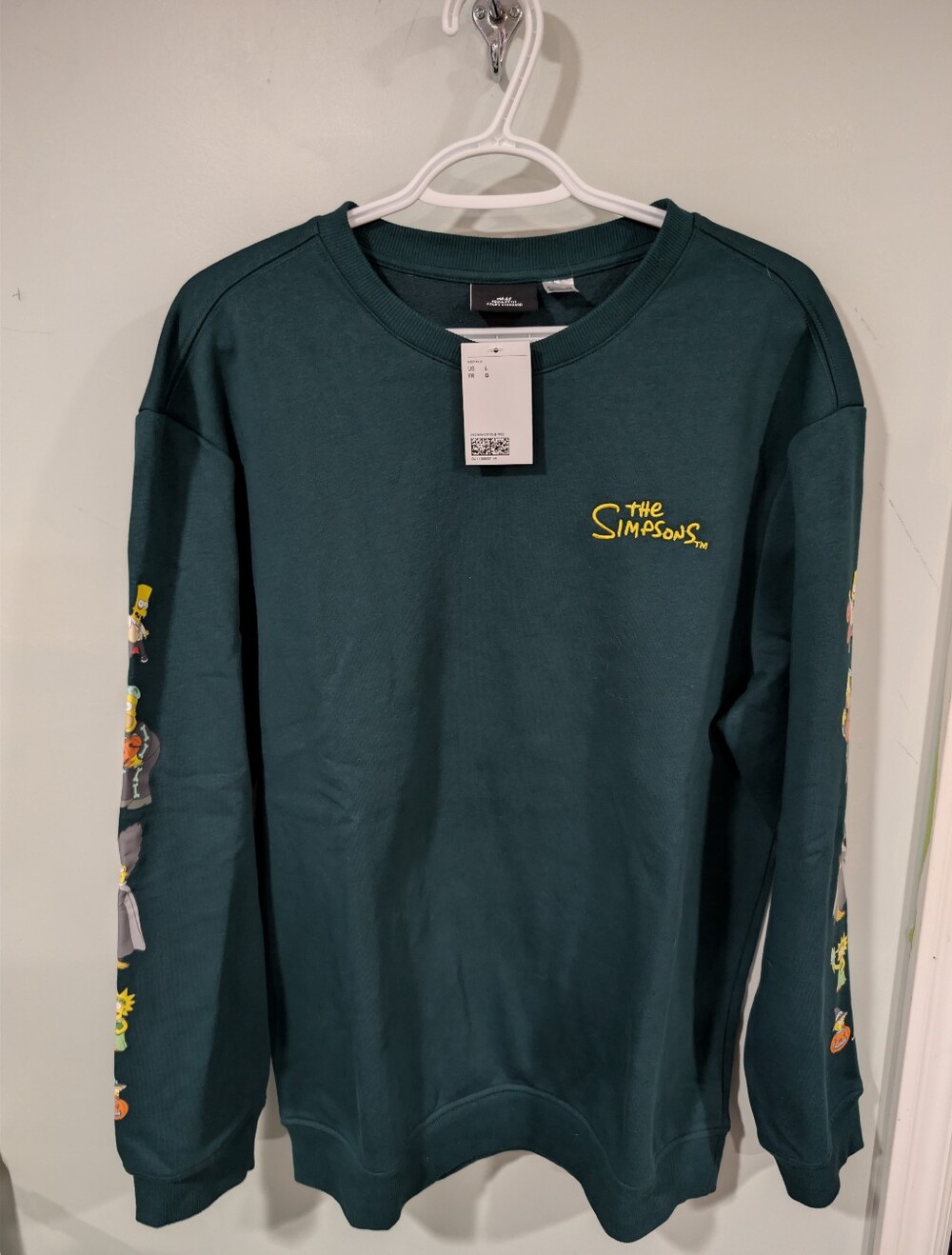H&M X Simpsons Crewneck Sz Large